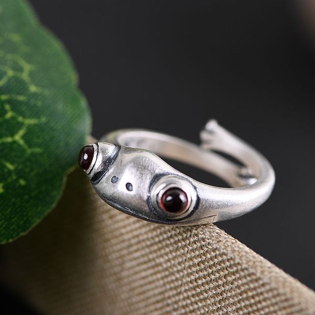 Vintage Frog Ring reglabil