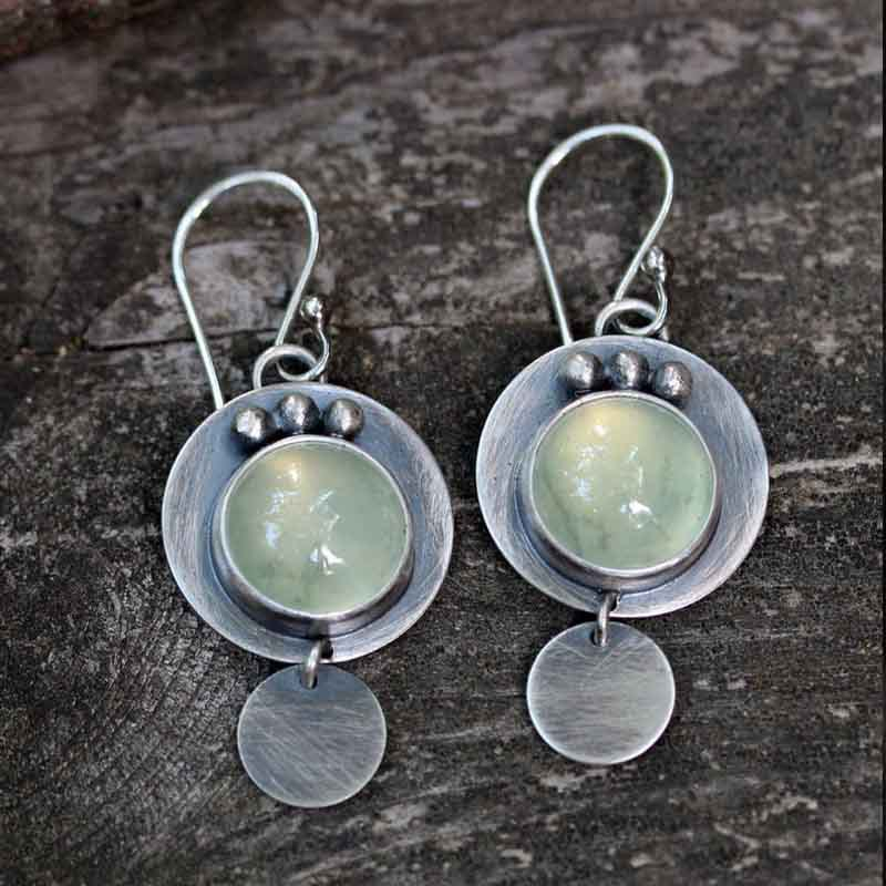 Cercei Vintage Green Moonstone